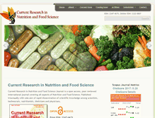 Tablet Screenshot of foodandnutritionjournal.org